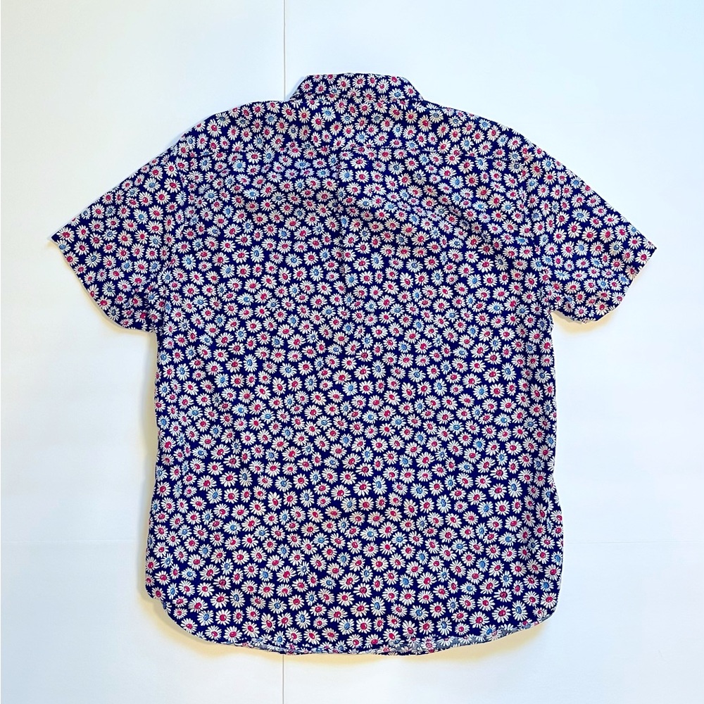 J. Crew Short-sleeve Secret Wash organic cotton poplin shirt - Large - Picture 2 of 8